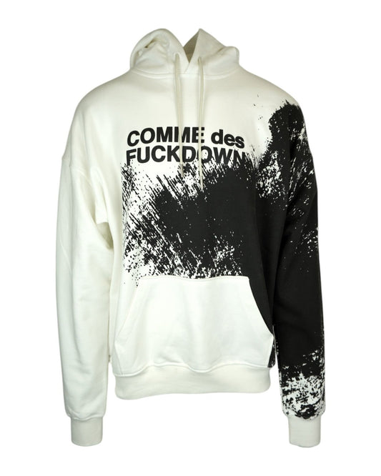 Comme des Fuckdown Hoodie "BLK ABstract"