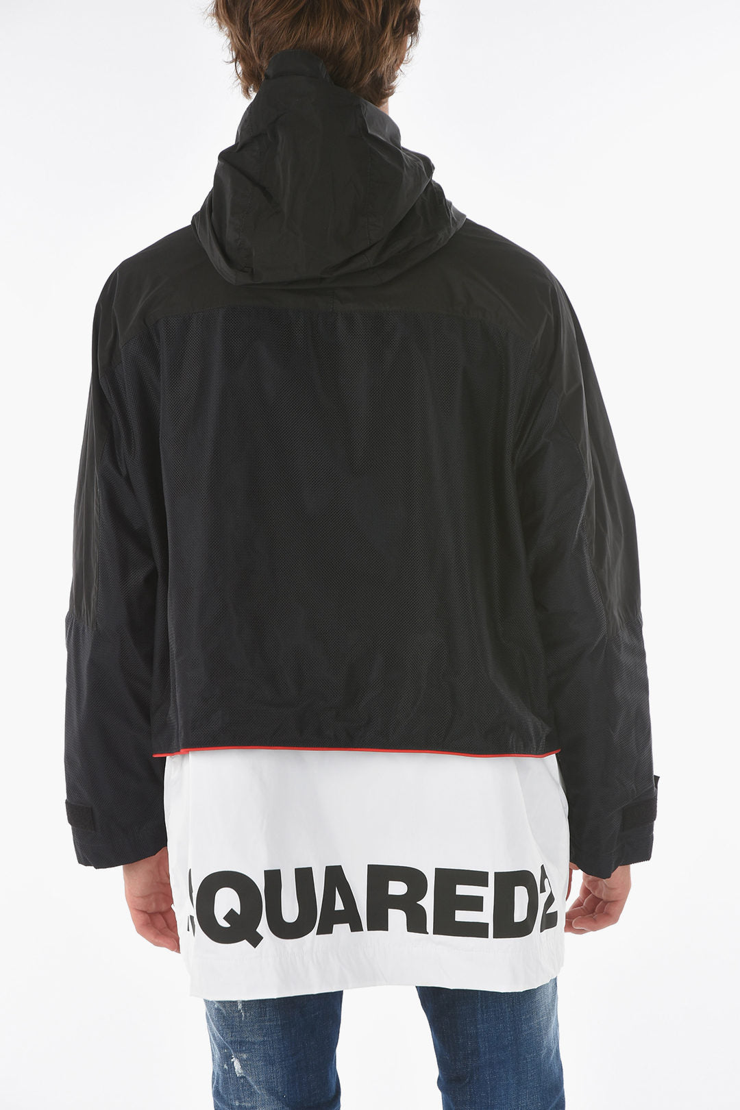 Dsquared 2 Windbreaker Black/White long