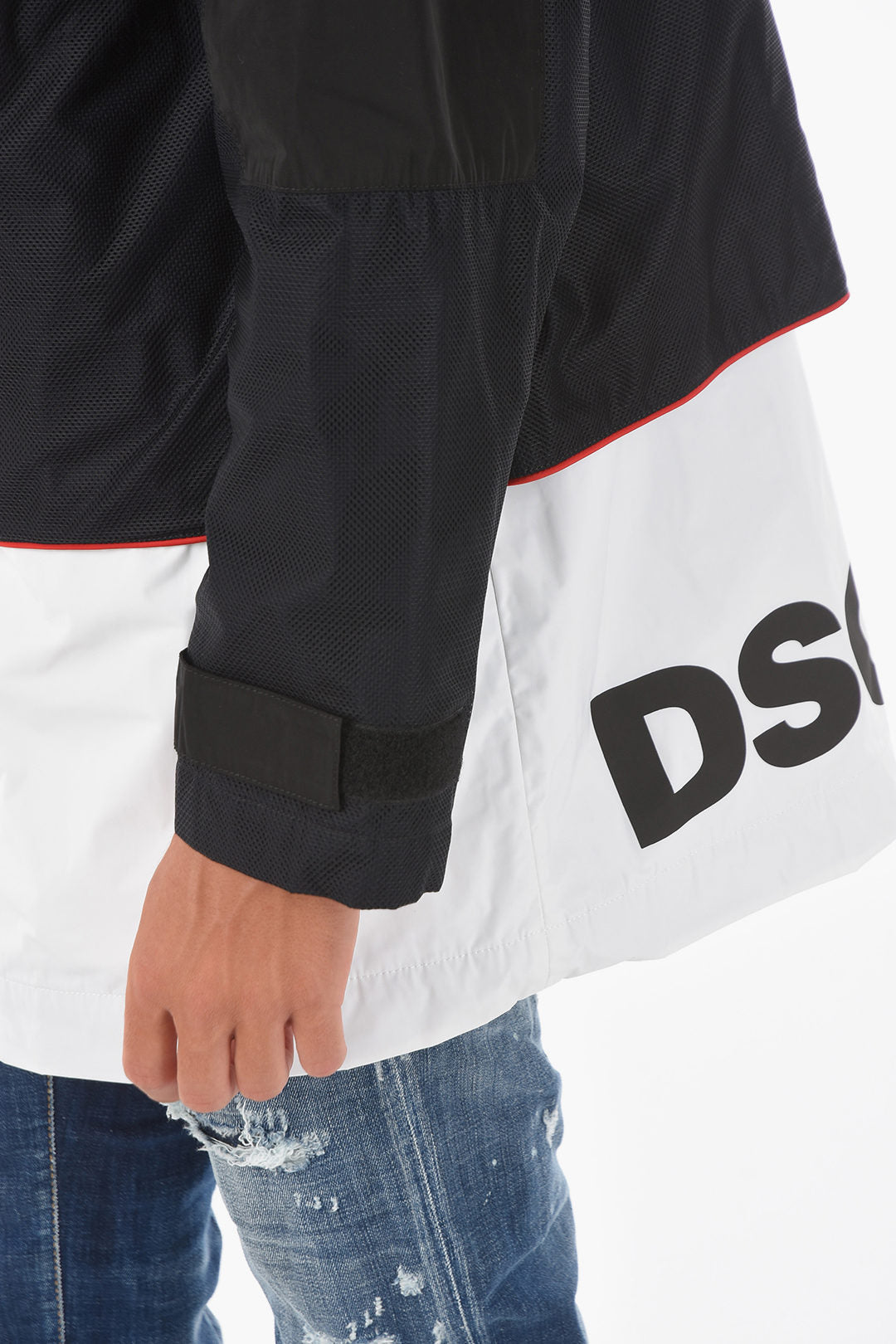 Dsquared 2 Windbreaker Black/White long